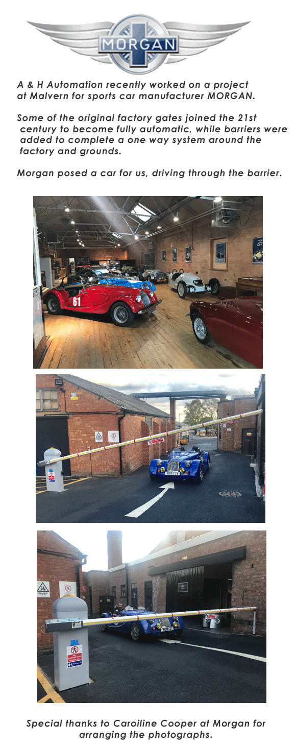 Images taken around the morgan car factory malvern